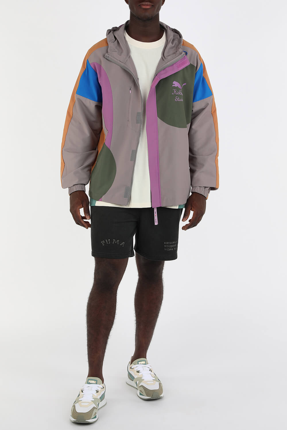 PUMA x KidSuper Lightweight Jacket in Multicolor PUMA